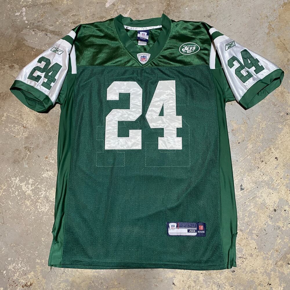 Vintage Reebok NFL Authentic NY Jets Darrelle Revis #24 Jersey Mens Size 48 / XL